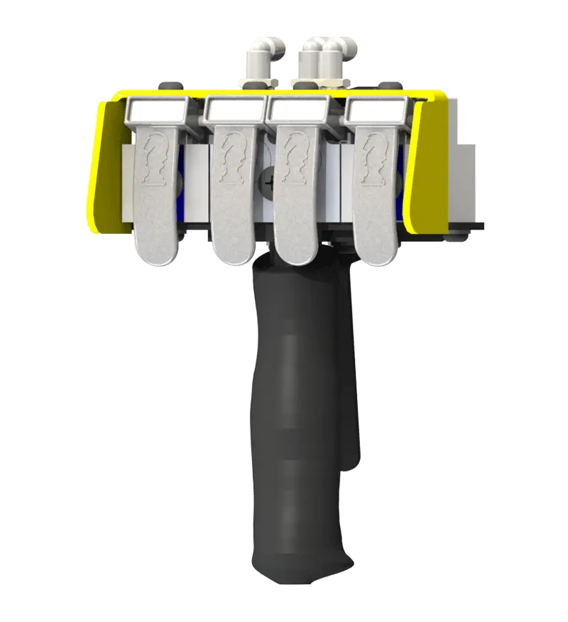 Knight Global Pneumatic-Electric Control Handle with Electric Trigger, (3) Thumb Levers, (1) 4-Pin Micro Limit Switch, (1) 2-Button Valve - KG EPETA9515 Limited Offer