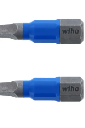 Free Returns Wiha Set of 2 Terminator Blue Impact Bits, Sq2 x 1 in - WI 70025