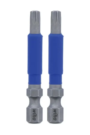 Wiha Set of 2 Terminator Blue Impact Bits, T25 x 2 in - WI 70220 Time-Limited
