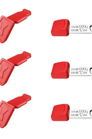 Discount KNIPEX 00 63 06TCR SBA | 6 Pc KNIPEXTEND ColorCoded and TetheredTool Clips, Red