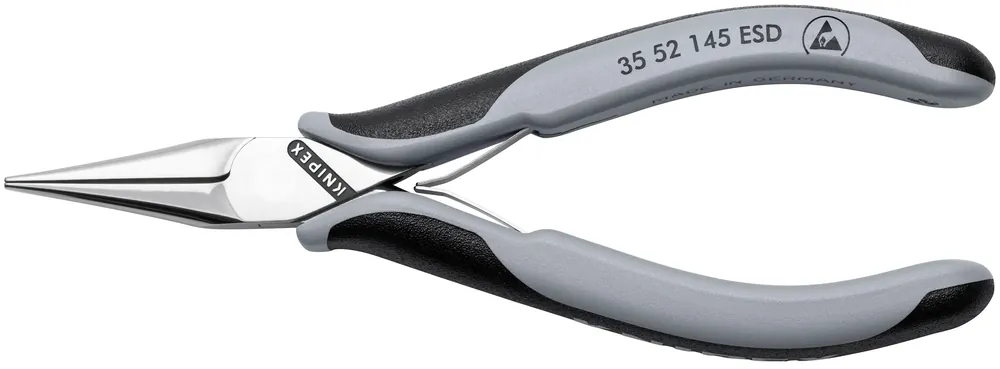 KNIPEX 35 52 145 ESD | 5 3/4" Electronics Pliers-Flat Tips, ESD Handles Order Now