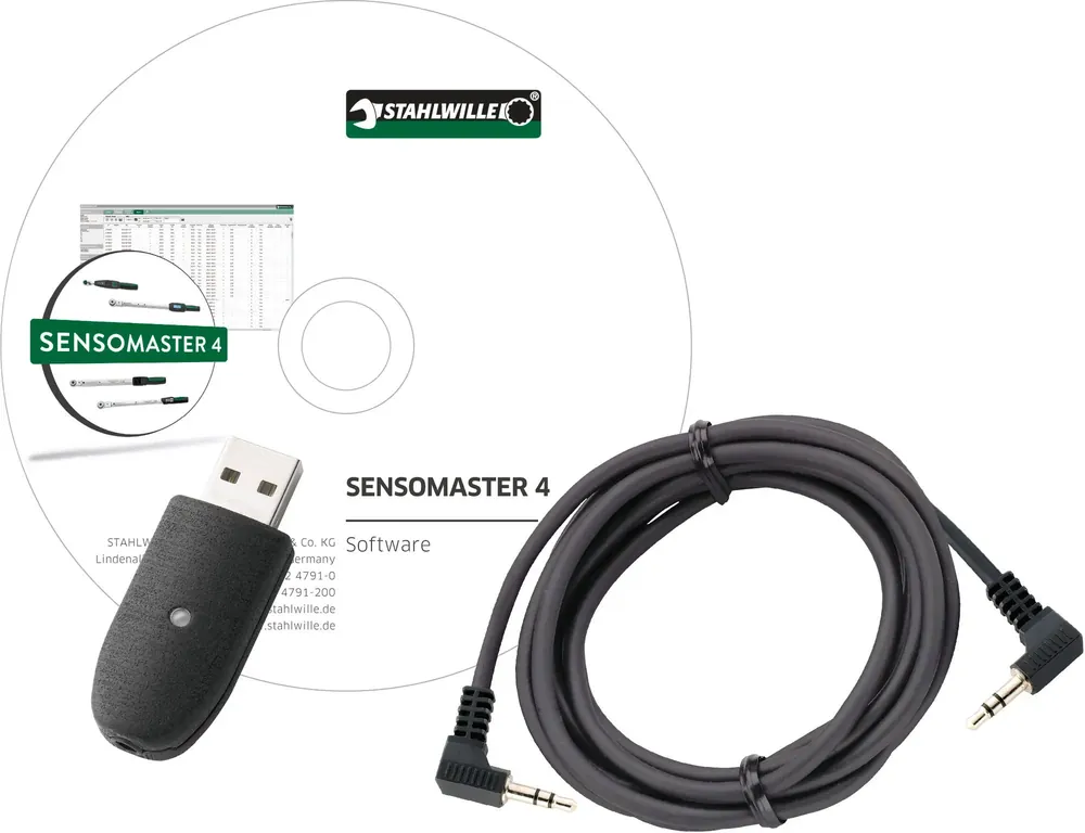 Affordable Stahlwille USB Adaptor, Jack Cable and SensoMaster 4 Software - ST 96583630