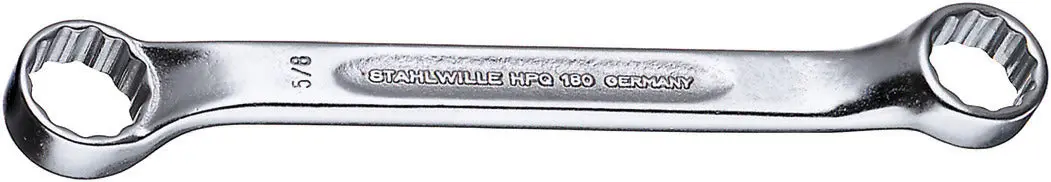 Affordable Stahlwille Double Ended Ring Spanner Wrench, 3/8 x 7/16 in, Length 122mm - ST 41602428