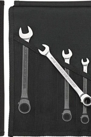 While Supplies Last Stahlwille Set of 5 Combination Ratchet Spanner Wrench, 1/4 - 9/16 in - ST 96411709