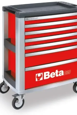 Beta Tools (Article# C39-7/R) Roller Cabinet with 7 Drawers - Red - BT 39000003 Top Pick