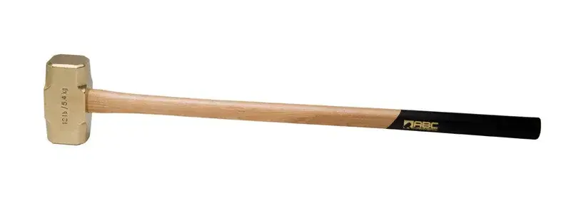 ABC Hammers 12 lbs Brass Hammer with 32 in Wood Handle - ABC ABC12BW Best Choice