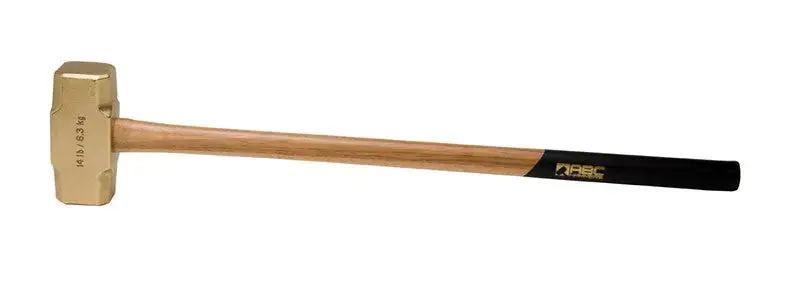 ABC Hammers 14 lbs Brass Hammer with 32 in Wood Handle - ABC ABC14BW Limited Time