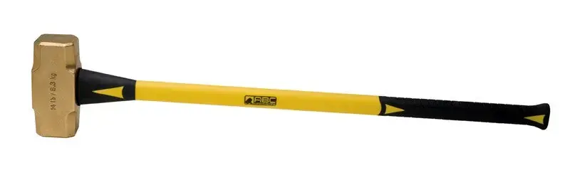 ABC Hammers 14 lbs Brass Hammer with 33 in Fiberglass Handle - ABC ABC14BF Popular