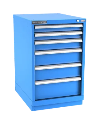 Affordable Champion Tool 6-Drawer Metal Modular Storage Cabinet with 63 Internal Compartments, 22-3/16 W x 35-7/8 H x 28-1/2 D in - CM NW1500-0602-ILC-FTB