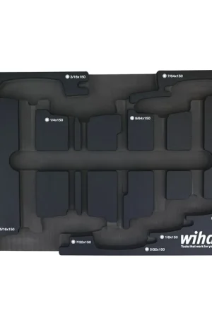 Wiha Empty Tray for 10-Piece SoftGrip Dual Hexagon Drive SAE T-Handles - WI 93050 Budget