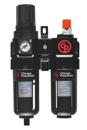 Affordable Chicago Pneumatic 3/8 NPT Air Preparation FRL Composite - CP 8940171945