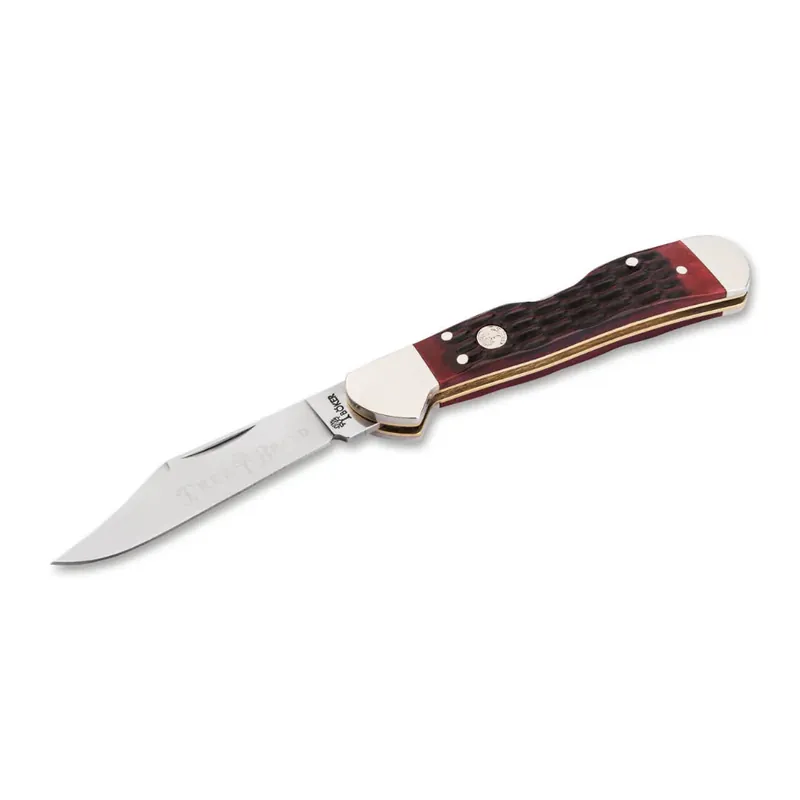 Save Now Boker TS 2.0 Jigged Red Bone Mini Copper Lock Folding Knife