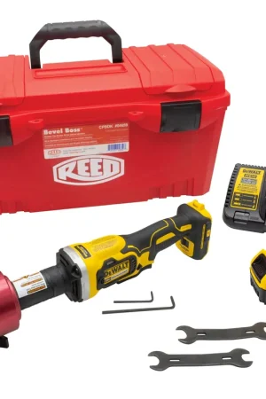 Reed Mfg CPBDK Bevel Boss™ Cordless Pipe Beveler Kit, DeWalt® Markdown
