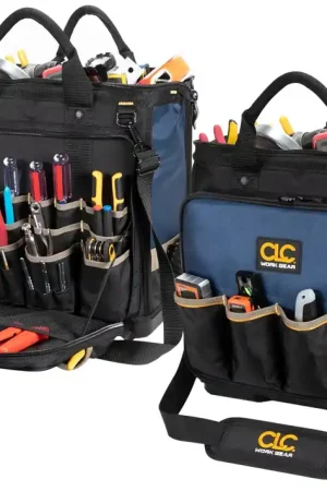 Express Delivery CLC PB1543 17” Molded Plastic Bottom Multi-Compartment Technician’s Tool Bag