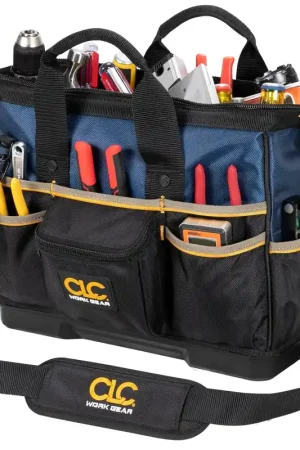 CLC PB1563 16” Molded Plastic Bottom Bigmouth Tote Tool Bag Genuine
