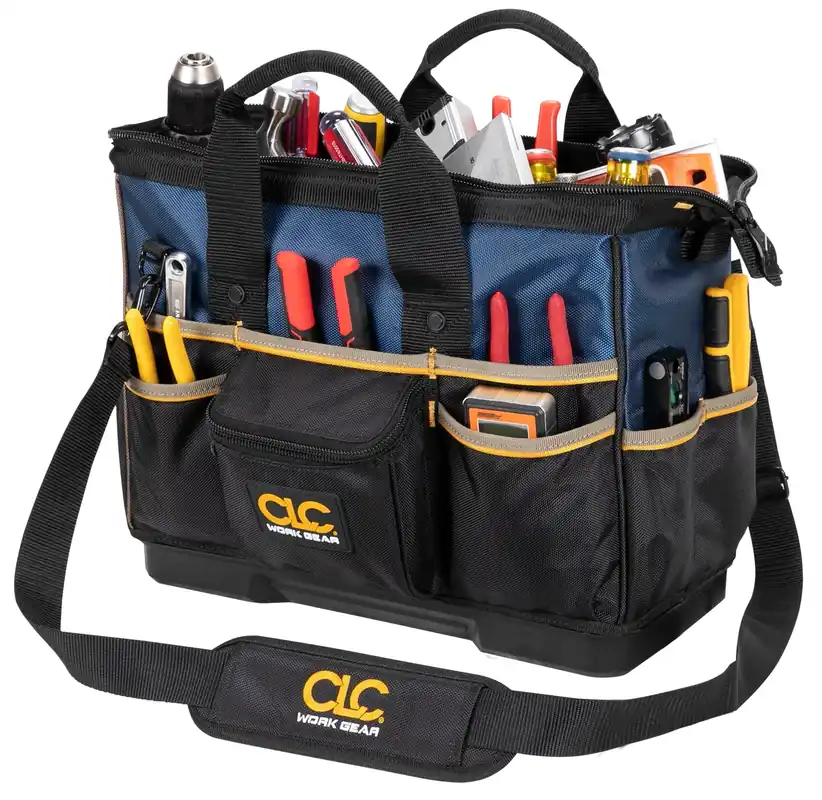CLC PB1563 16” Molded Plastic Bottom Bigmouth Tote Tool Bag Genuine