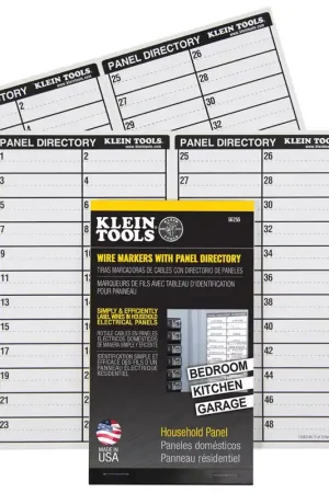 Affordable Klein Tools 56255 Wire Markers, Household Electric Panel w/Directory