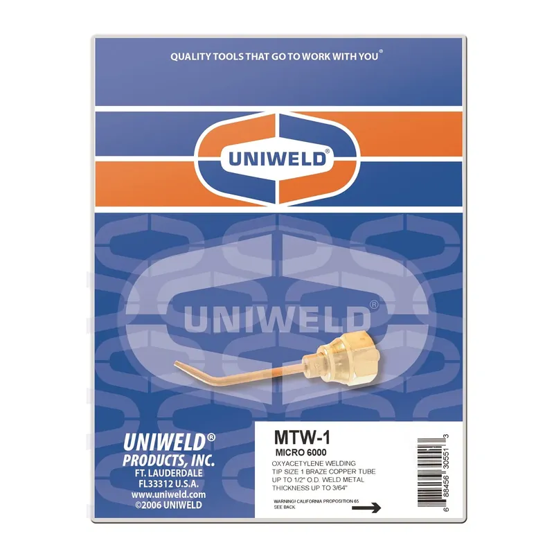 Luxury Uniweld MTW-1 MICRO 6000 Welding Tip #1