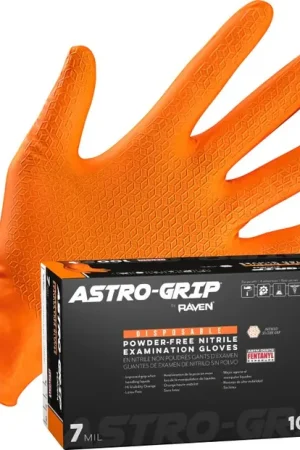 Best Seller SAS Safety Corp 66473 Astro-Grip® Powder-Free Exam Grade Nitrile Disposable Gloves - 7 Mil - 100PK - Size L
