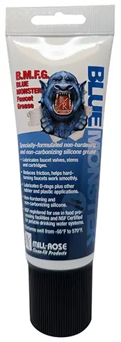 Blue Monster 71080 Blue Monster Faucet Grease (B.M.F.G.) - Silicone Lubricant, 3 oz. Factory Price
