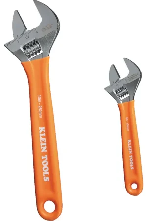 Free Returns Klein Tools D5072 Extra-Capacity Adjustable Wrenches, 2-Piece (D507-2)