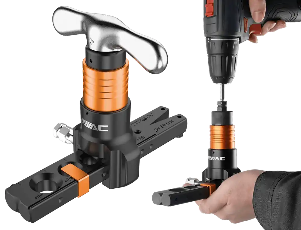 Special Offer NAVAC NTF67D Hand or Drill Powered Flaring Tool