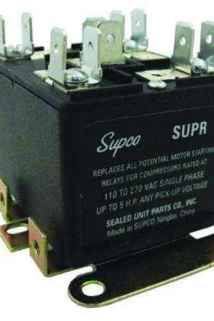 Supco SUPR Universal Potential Relay, 110-270V Single Phase Budget