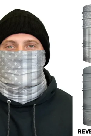 Authentic John Boy USA WHITE Thermal Face Guard, Reversible