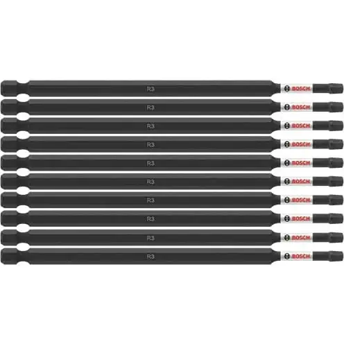Don't Miss Out Bosch ITSQ36B 10-Piece Impact Tough 6 In. Square #3 Power Bits