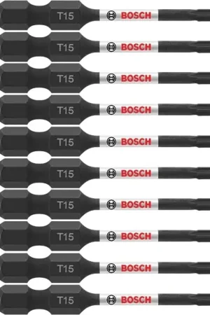 Bosch ITT152B 10-Piece Impact Tough 2 In. Torx #15 Power Bits Mega Sale