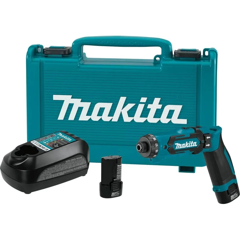 Makita DF012DSE 7.2V Lithium-Ion Cordless 1/4" Hex Driver-Drill Kit with Auto-Stop Clutch Limited Offer
