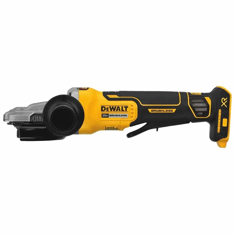 Trending DeWalt DCG413FB 5" 20V Max XR Brushless Flathead Paddle Switch Small Angle Grinder With Kickback Brake