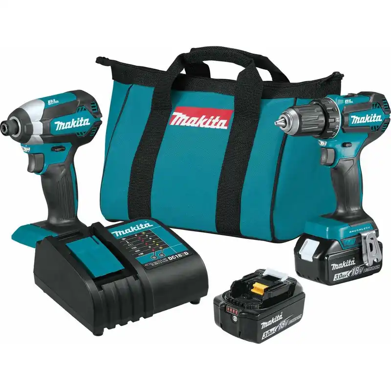 Reduced Price Makita XT281S 18V LXT Lithium-Ion Brushless Cordless 2-Pc. Combo Kit (3.0Ah)