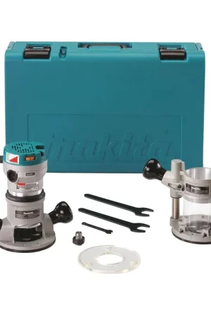 While Supplies Last Makita RF1101KIT2 Corded 2-1/4 HP* Router Kit, with Plunge Base