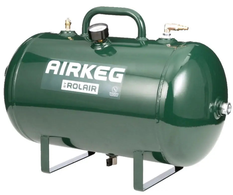 Rolair AIRKEGPLUS Auxiliary 10-Gallon Compressor Tank w/ (4) 3/8 in. NPT Ports Flash Sale