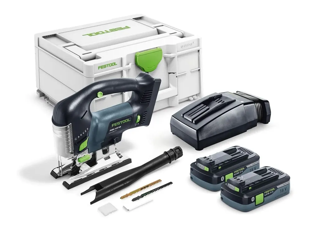 Last Chance Festool 576535 Carvex PSBC 420 EB Cordless Jigsaw /w Systainer3 Bluetooth 4.0Ah Kit