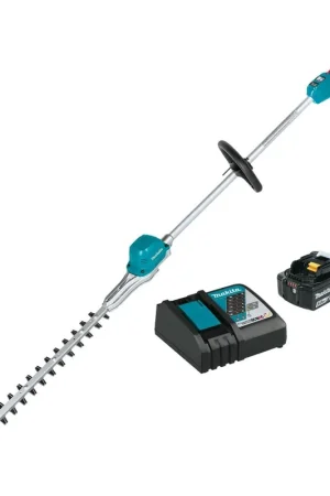 Affordable Makita XNU02T 18V LXT Lithium-Ion Brushless Cordless 24" Pole Hedge Trimmer Kit (5.0Ah)
