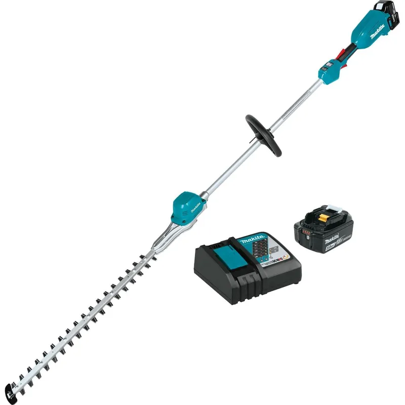 Affordable Makita XNU02T 18V LXT Lithium-Ion Brushless Cordless 24" Pole Hedge Trimmer Kit (5.0Ah)