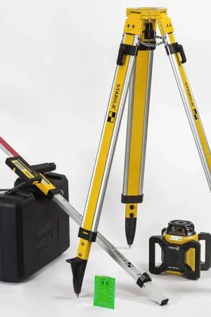 Top Pick Stabila 04500TR LAR 160 G Rotation Laser Set With Tripod and Grade Rod
