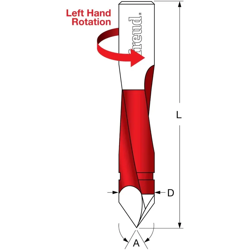 New Release Freud TH90057L 9mm Through Hole Bit
