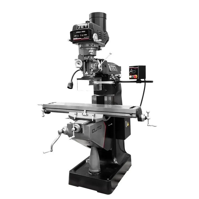 JET 894194 ETM-949 Mill with 3-Axis ACU-RITE 203 (Knee) DRO and Servo X-Axis Powerfeed and Air Draw Bar Next Day Delivery