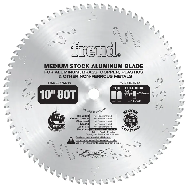 Freud LU77M010 10 in. Medium Stock Aluminum Blade Buy Direct