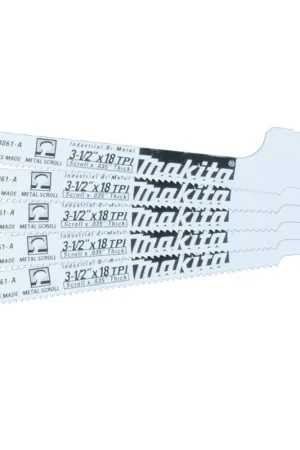 While Supplies Last Makita 723061-A-5 3-1/2" Metal Cutting Recipro Saw Blade, 18TPI, 5/pk