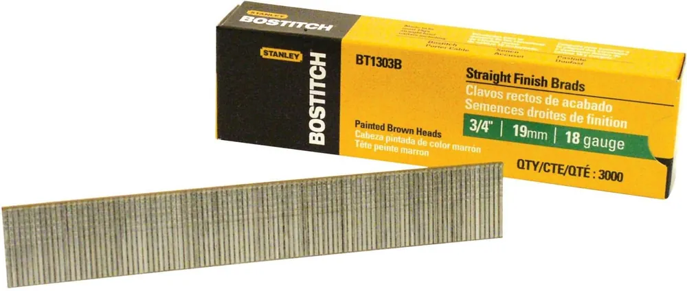 Bostitch BT1303B 3,000-Qty. 3/4" 18-Gauge Brads Buy Today