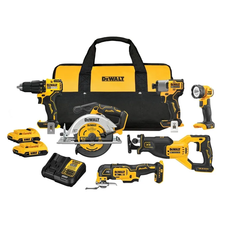 Save Now DeWalt DCK628D2 20V MAX Brushless 6-Tool 2.0Ah Combo Kit