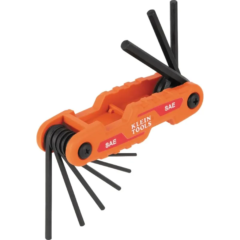 Klein Tools 70540 Compact Folding Hex Key Set, SAE High Quality