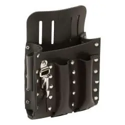 Klein Tools 5126 Leather Tool Pouch with Knife Snap, 5-Pocket Order Now