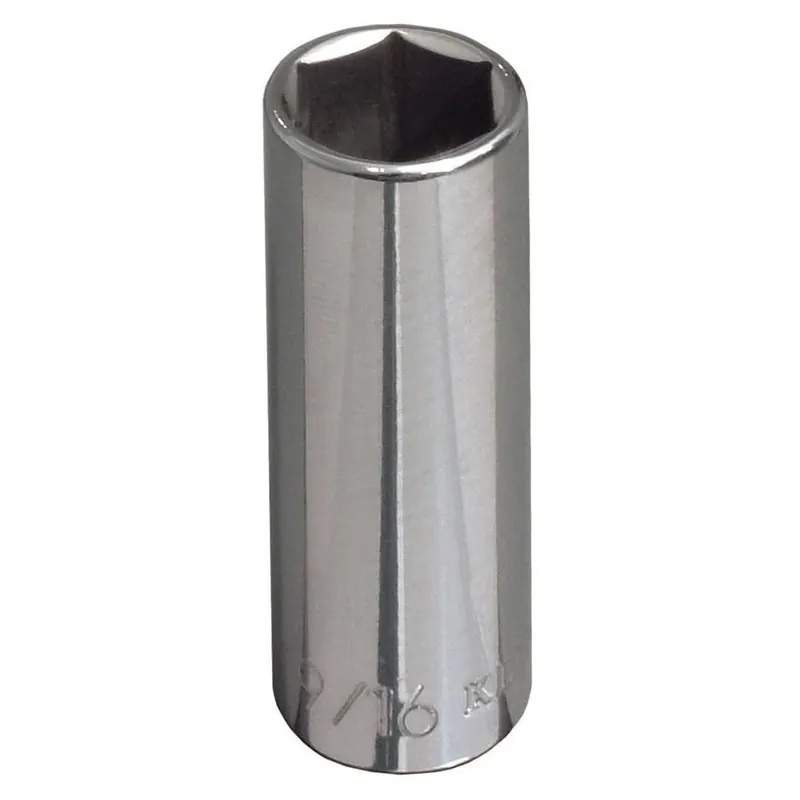 Authentic Klein Tools 65715 11/16-Inch Deep 6 Point Socket, 3/8-Inch Drive