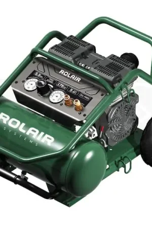 Certified Rolair Compressors FCOL22LS6 5.5 Gallon 2HP Quiet Oil-Free Hot Dog Air Compressor
