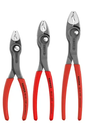 Affordable Knipex 00 20 06 US4 3-Piece TwinGrip Plastic Dipped Pliers Set
